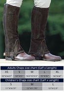 Children's Suede Half Chaps